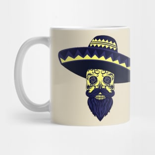 Sugar skull with beard Mug